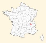 karte lage La Tour-du-Pin